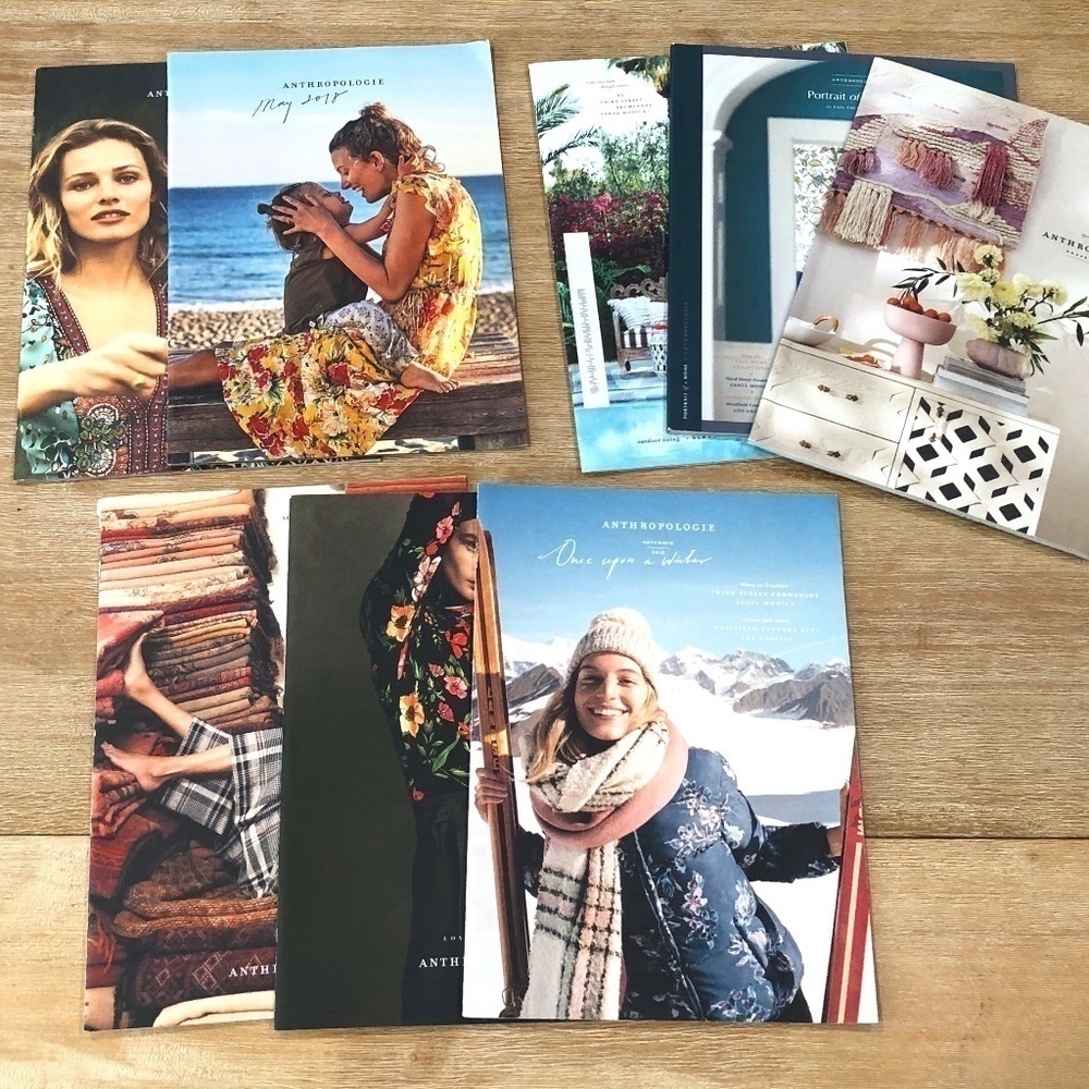 ANTHROPOLOGIE Archival Lot of 8 Catalogues, 2018